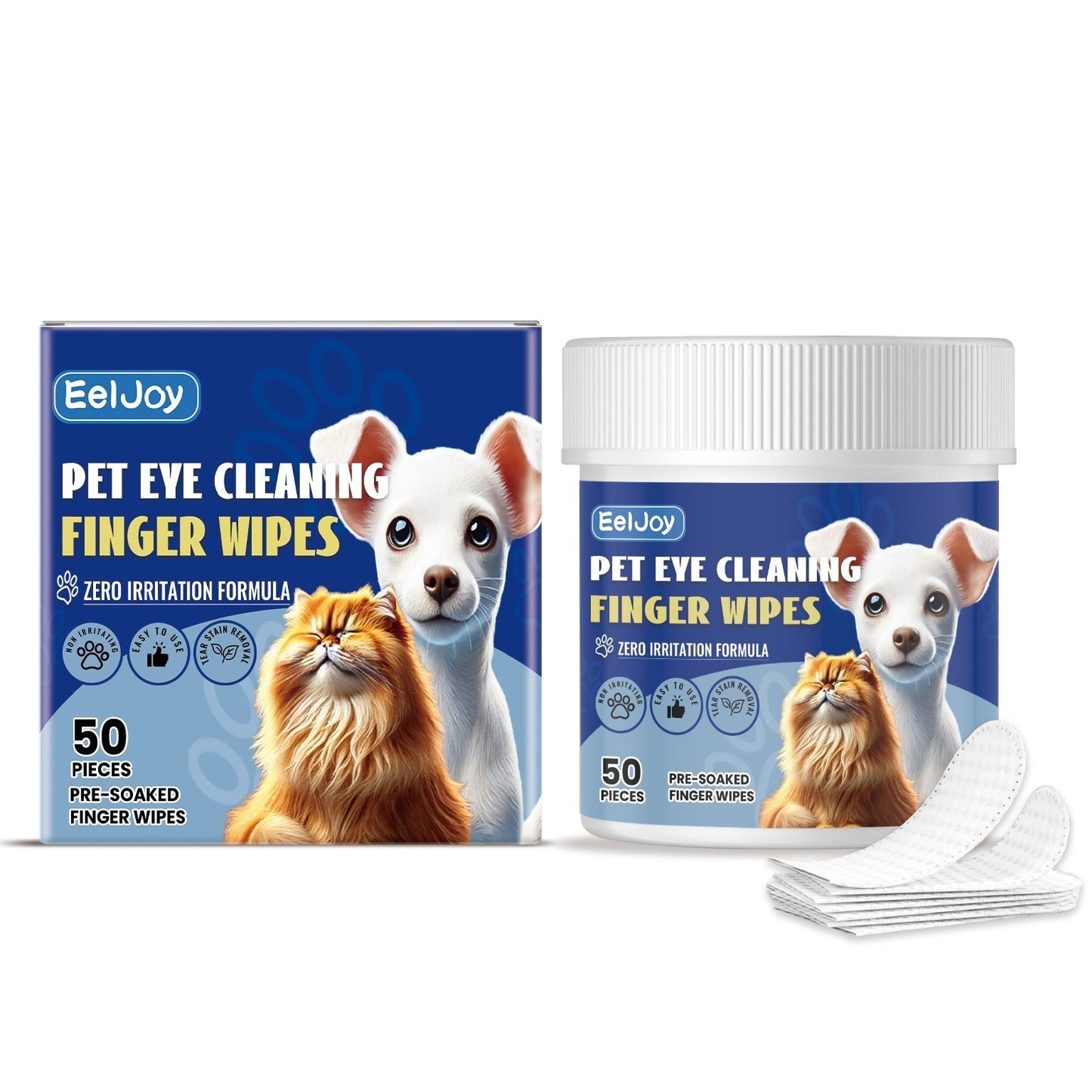 Pet Eye Cleaning Finger Wipes