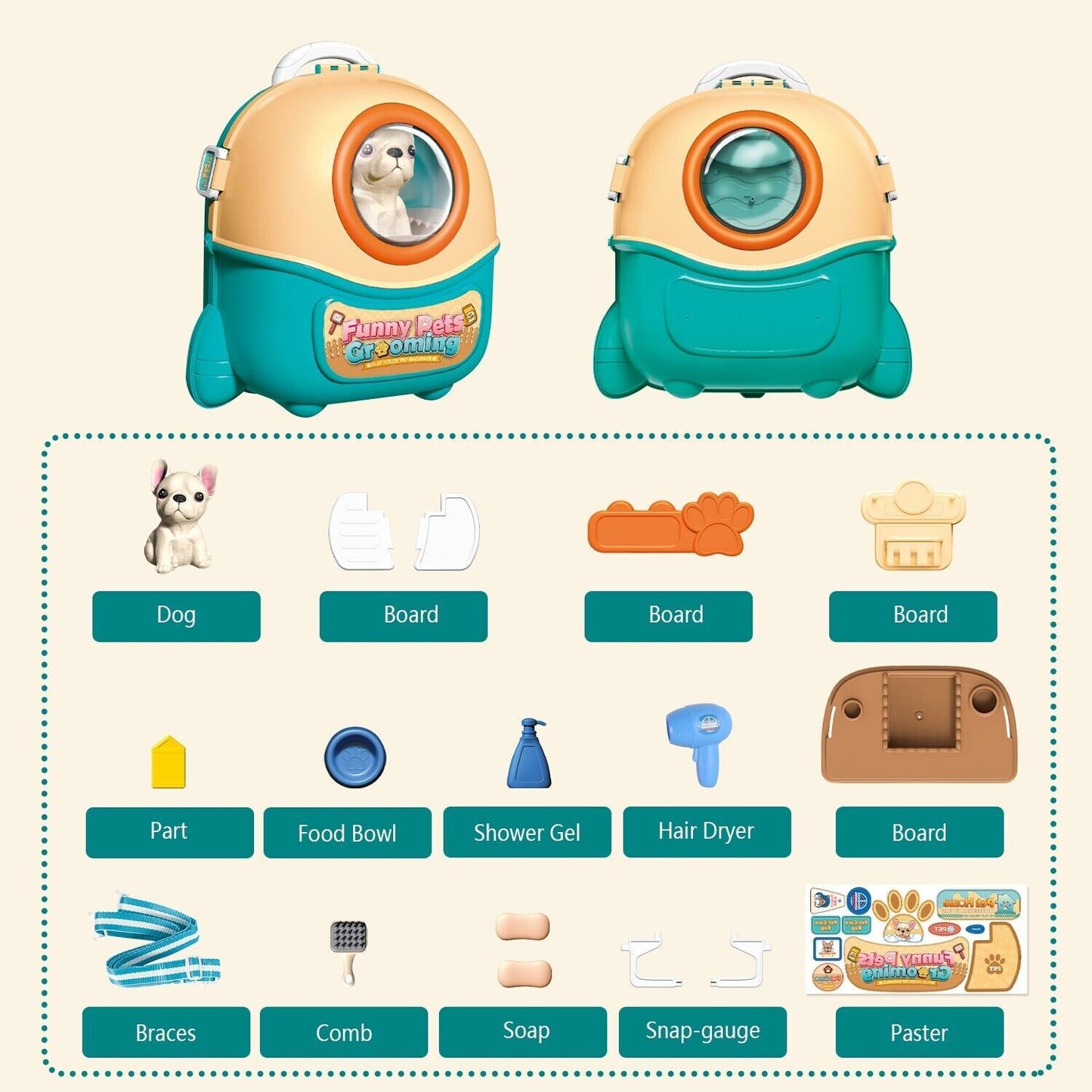 2025 Pet Care Play Set Doctor Kit For Kids