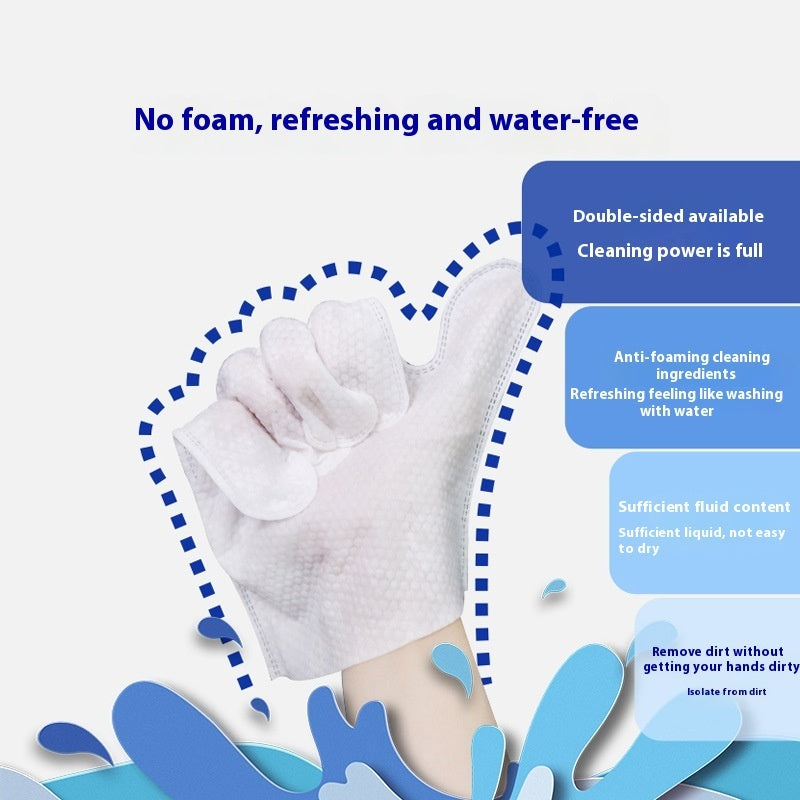 Pet Bath-free Cleaning Gloves Wet Wipes Dry Cleaning