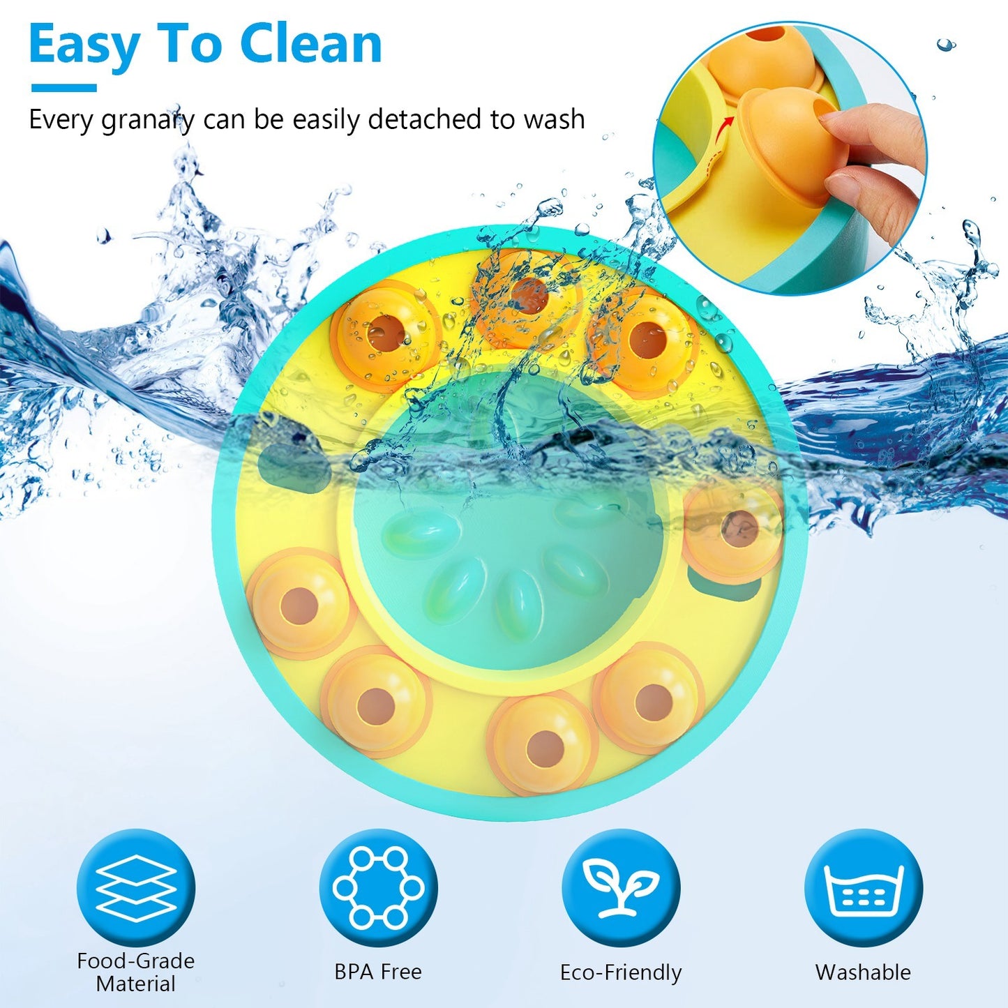 Dog Puzzle Food Feeder Slow Feeding Bowl Interactive Toy